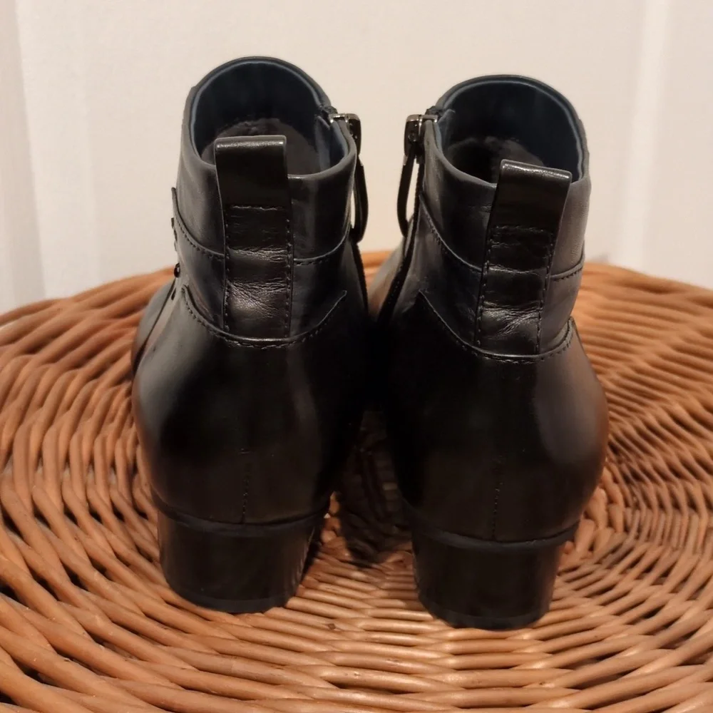 Regarde le Ciel Black Leather Ankle  Boots Womens EU 37 / 6.5 - Picture 2 of 9